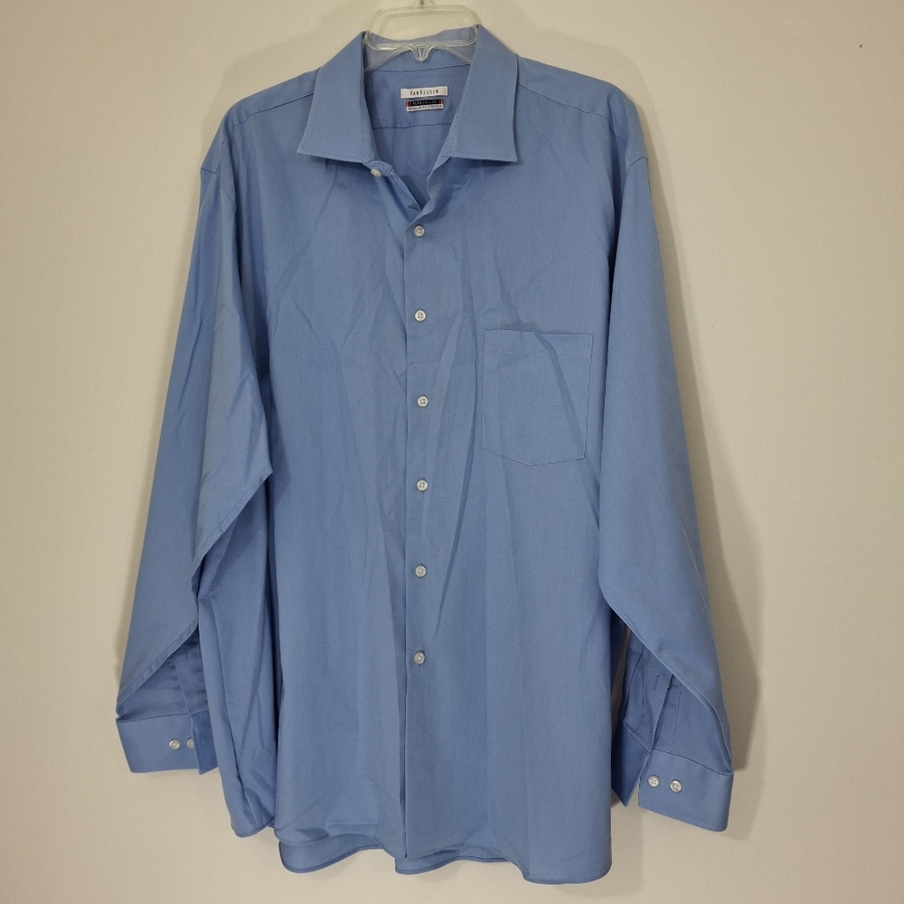 Van Heusen Light Blue Dress Shirt, Size 18.5